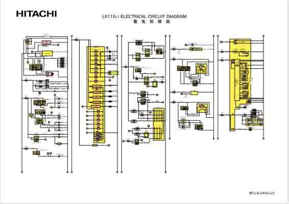 Hitachi LX110-7 Wheel Loader Electrical Diagram - Image 2