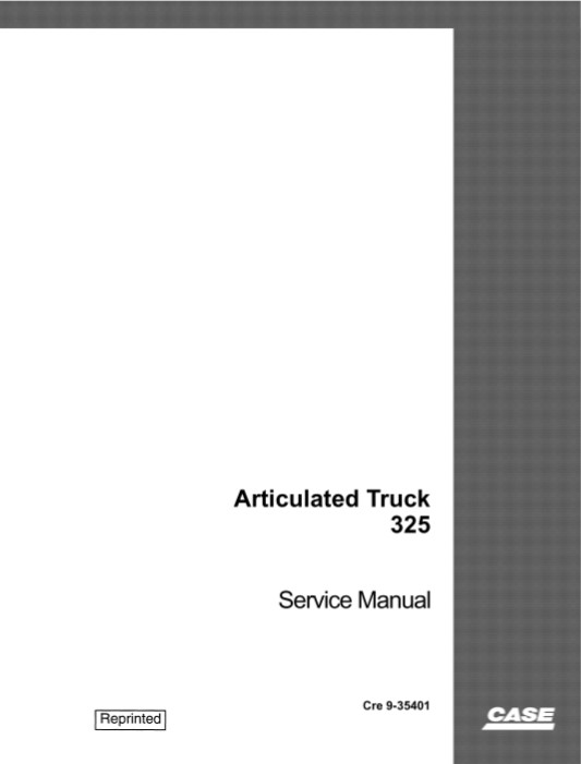 Case 325 Articulated Truck Service Repair Manual - Image 2