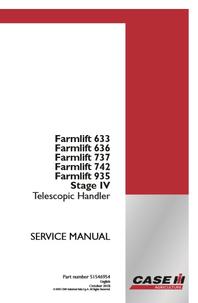 Case Farmlift 633, Case Farmlift 636, Case Farmlift 737, Case Farmlift 742, Case Farmlift 935 Service Repair Manual - Image 2