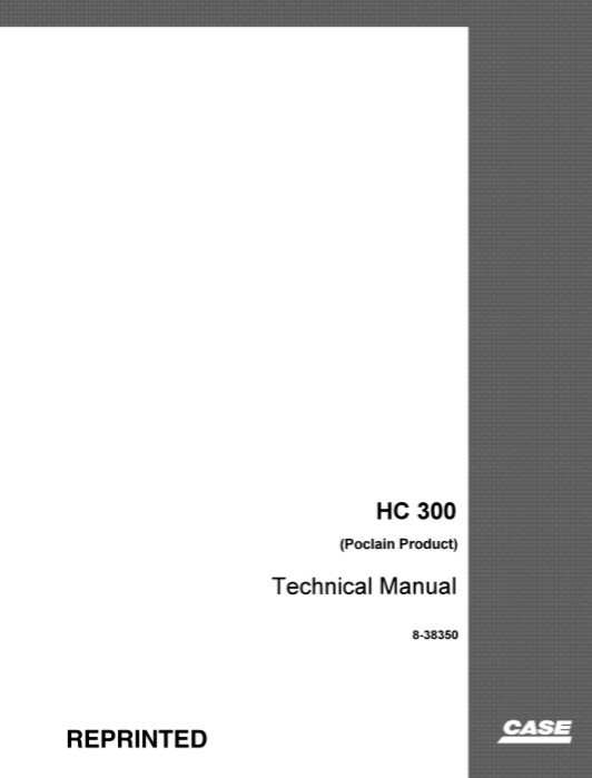 Case HC 300 Service Repair Manual - Image 2