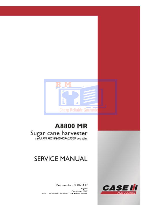 Case IH a8800mr Sugar Cane Harvester Service Manual - Image 2