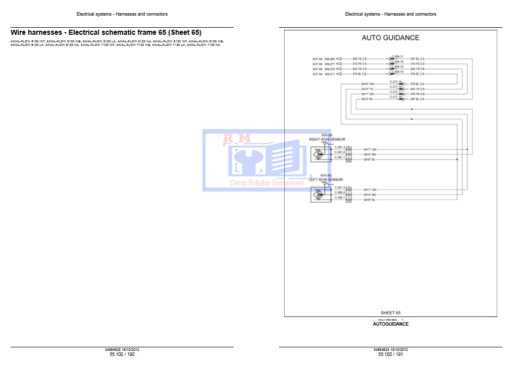 Case Axial Flow 5130, Case Axial Flow 6130, Case Axial Flow 7130 Combine Service Repair Manual - Image 9