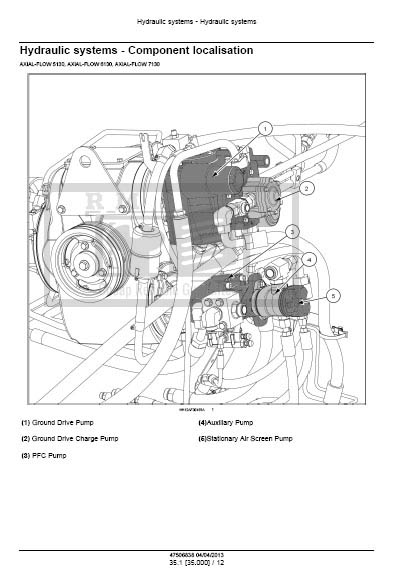 Case Axial-Flow 5130, Axial-Flow 6130, Axial-Flow 7130 Combine Service Repair Manual - Image 9