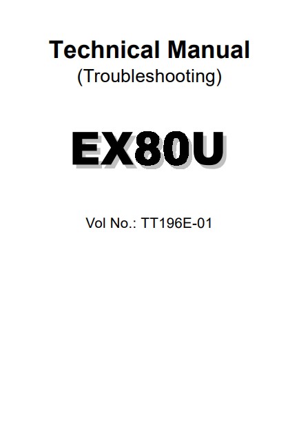 Hitachi EX80U Excavator Technical Manuals - Image 2