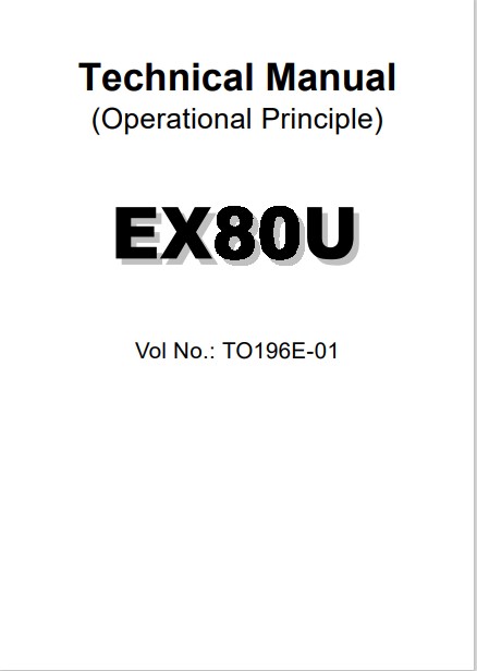 Hitachi EX80U Excavator Technical Manuals - Image 3