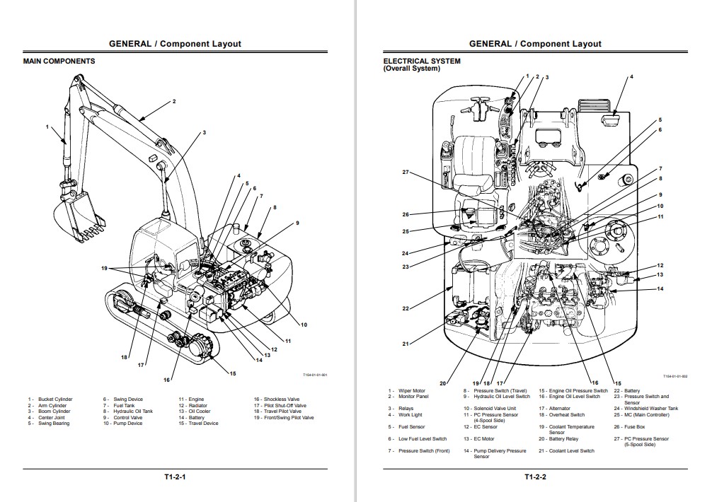 Hitachi EX100-5, Hitachi EX1110-5, Hitachi EX100M-5, Hitachi EX110M-5 Technical Manuals - Image 3