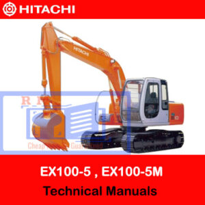 Detailed technical manuals for Hitachi excavator models: EX100-5, EX1110-5, EX100M-5, and EX110M-5
