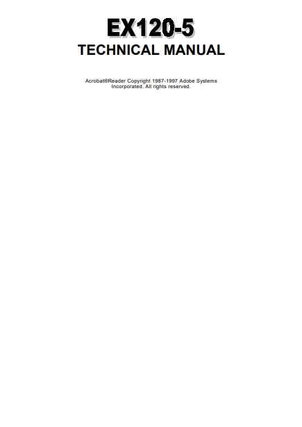Hitachi EX120-5 Excavator Full Set of Manuals - Image 5