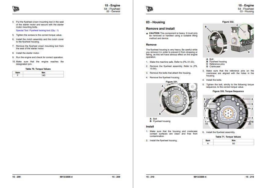 JCB TLT 30D High Lift, TLT 35D, TLT 35D 4x4 Teletruk Service Repair Manual - Image 3