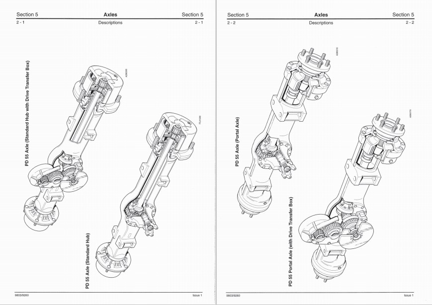 JCB PD55 Drivetrain Series Axles Service Repair Manual - Image 3