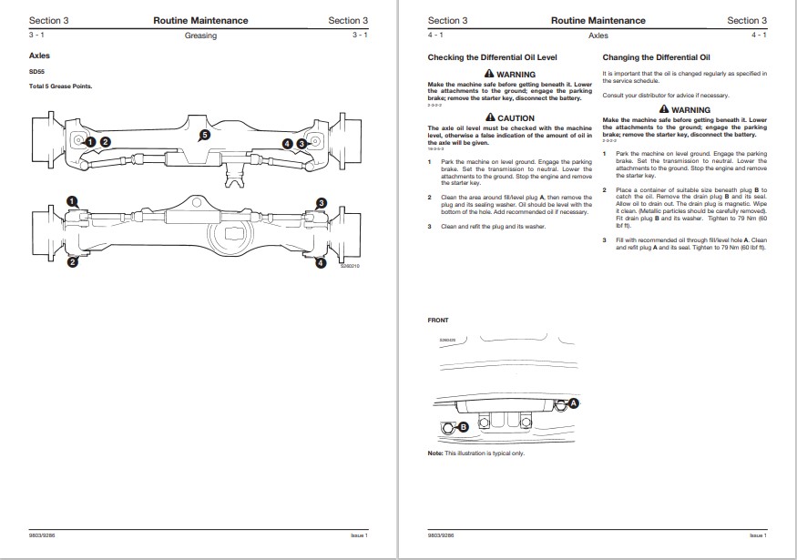 JCB SD55 Power Track Pod High Pivot Mount Service Repair Manual - Image 3