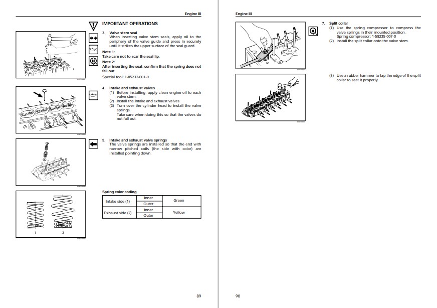JCB JS460 Excavator Engine (Isuzu AA-6SD1T) Service Repair Manual - Image 3