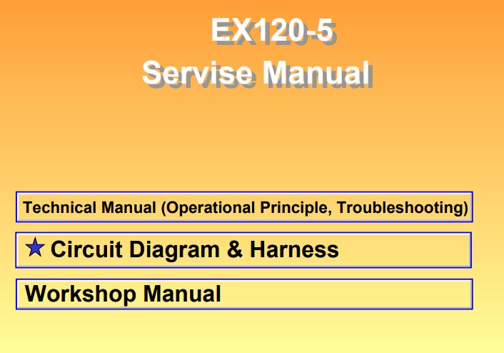 Hitachi EX120-5 Excavator Full Set of Manuals - Image 2