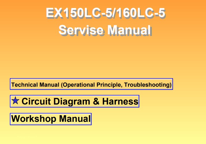 Hitachi EX 150LC-5 , Hitachi EX 160LC-5 Full Set of Manuals - Image 2