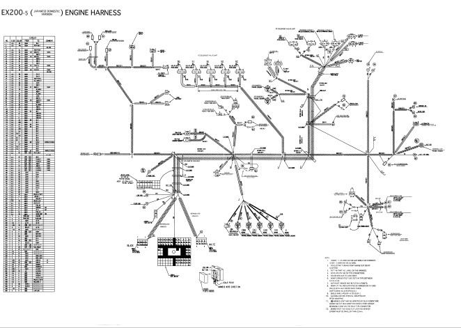 HITACHI EX200-5 EXCAVATOR ELECTRICAL DIAGRAMS - Image 4