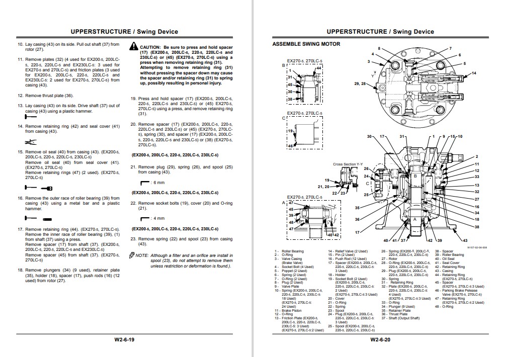Hitachi EX200-5, EX200LC-5, EX220-5, EX220LC-5, EX230LC-5, EX270-5, EX270LC-5 Workshop Manual - Image 4