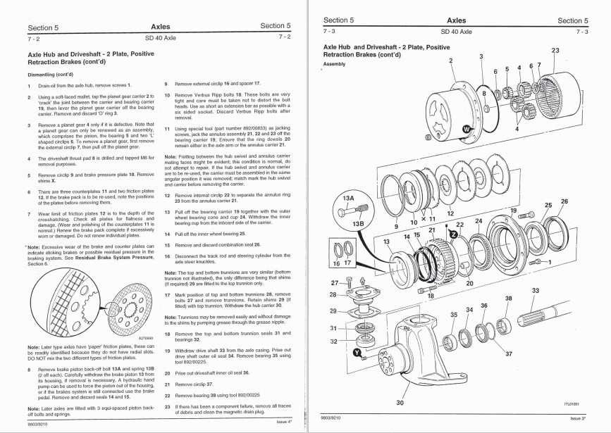 JCB SD40 Drivetrain Axles Service Repair Manual - Image 4