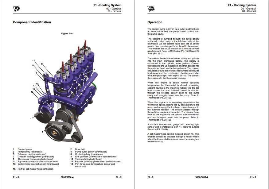 JCB T2, JCB T3 Elec Engine 6 Cyl Service Repair Manual - Image 3