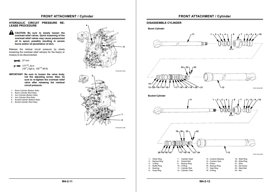 Hitachi EX120-5 Excavator Workshop Manual - Image 4
