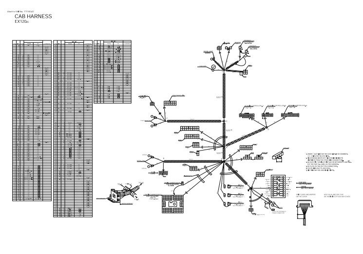 Hitachi EX120-5 Excavator Electrical & Hydraulic Diagrams - Image 4