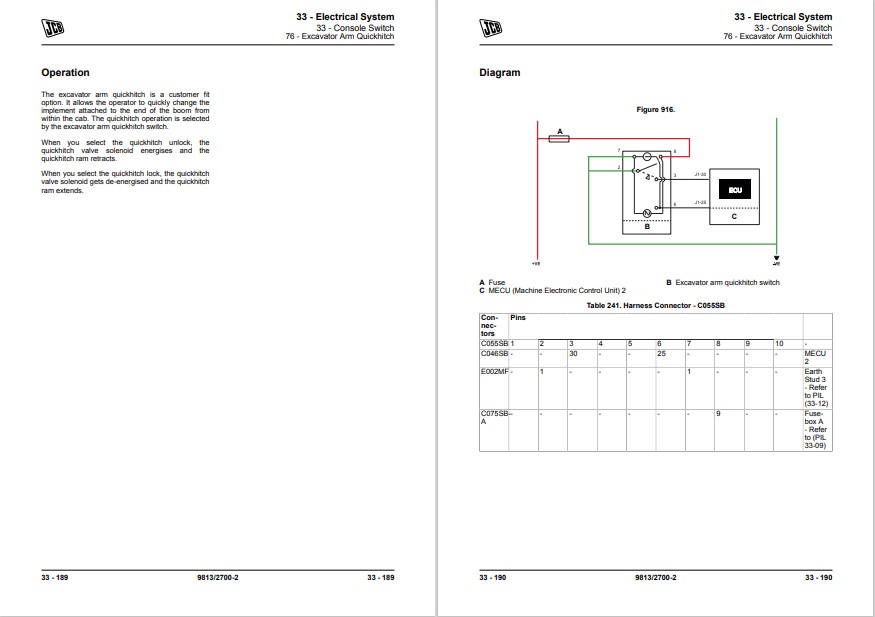 JCB 100C-1, JCB 85 Z-1, JCB 86 C-1, JCB 90 Z-1 Excavator Service Repair Manual - Image 6