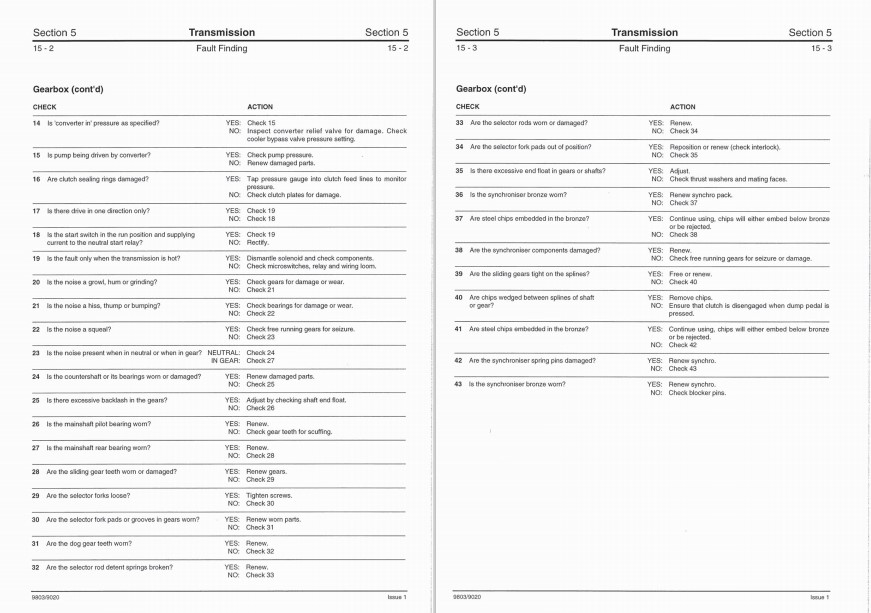 JCB SS600 Series Transmission Service Repair Manual - Image 5