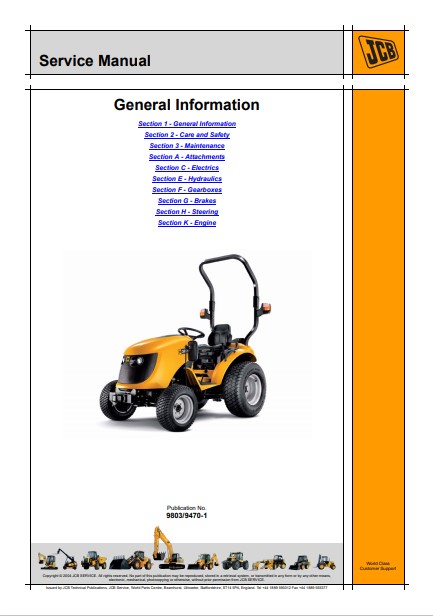 JCB 323, JCB 327 HST Tractor Service Repair Manual - Image 2