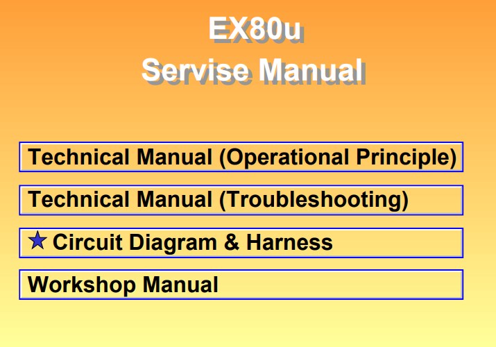 Hitachi EX80U Excavator Full Set of Manuals - Image 2