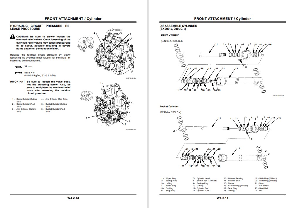 Hitachi EX200-5, EX200LC-5, EX220-5, EX220LC-5, EX230LC-5, EX270-5, EX270LC-5 Workshop Manual - Image 6