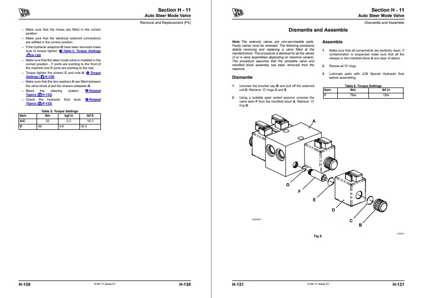 JCB 527-58 Telescopic Handler Service Repair Manual - Image 8