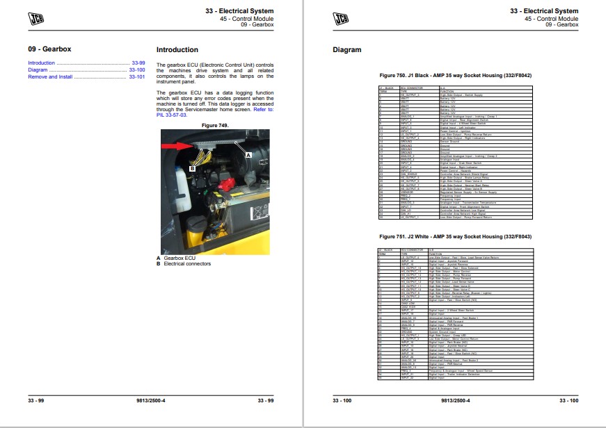 JCB TLT 30D High Lift, TLT 35D, TLT 35D 4x4 Teletruk Service Repair Manual - Image 7