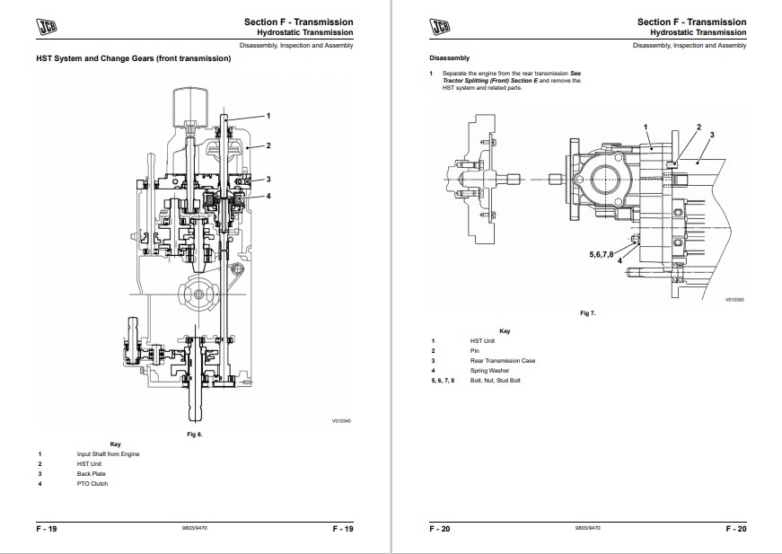 JCB 323, JCB 327 HST Tractor Service Repair Manual - Image 6