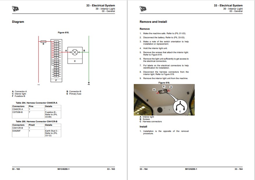 JCB 48Z-1, JCB 51R-1 Compact Excavator Service Repair Manual - Image 7