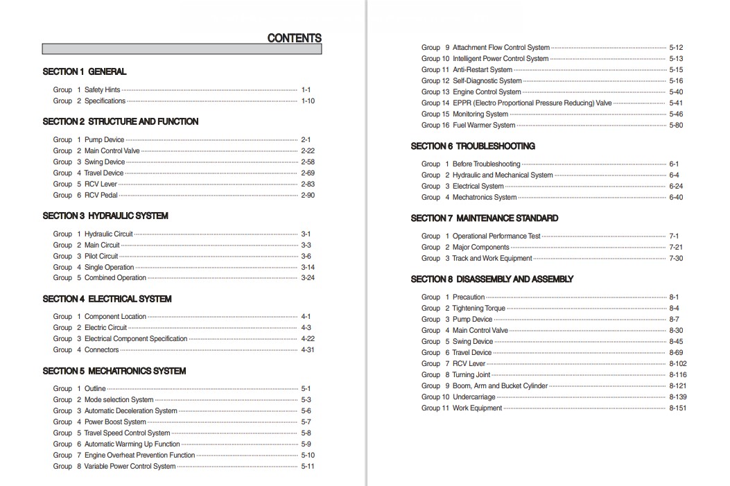 Hyundai HX300S L Crawler Excavator Workshop Manual - Image 2