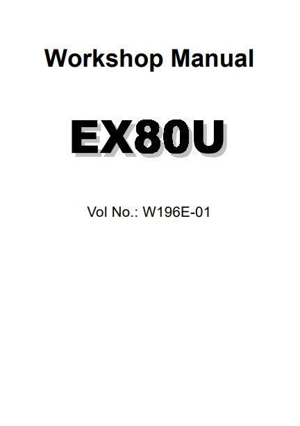 Hitachi EX80U Excavator Full Set of Manuals - Image 6