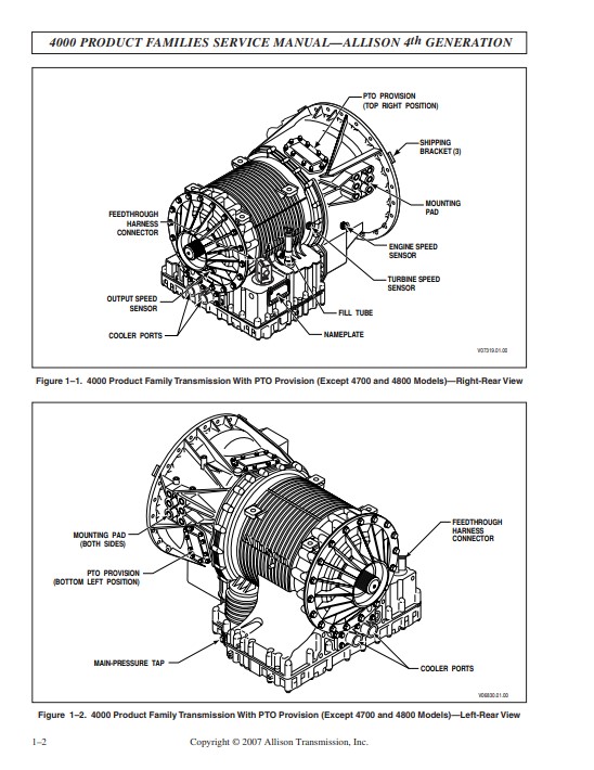 Allison Transmission 4000 Series Service Repair Manual - Image 3