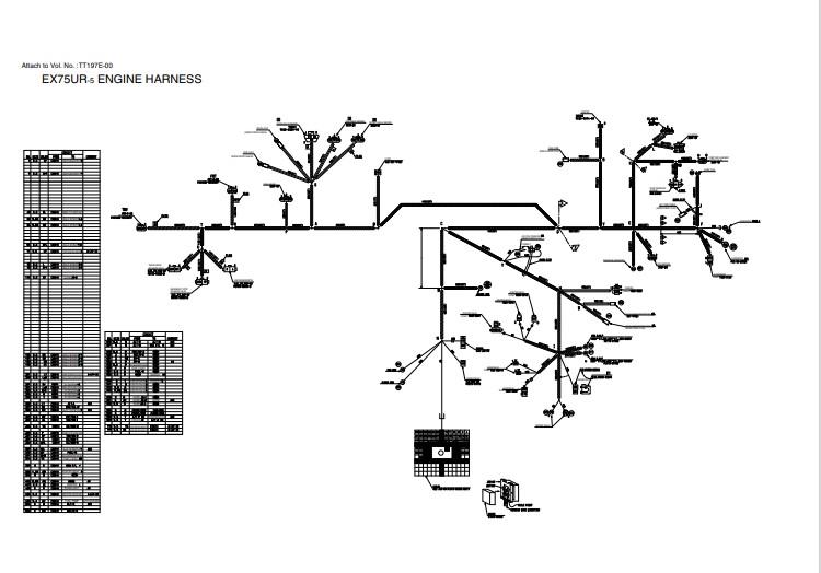 Hitachi EX75UR-5, Hitachi EX75US-5 Electrical & Hydraulic Diagrams - Image 3