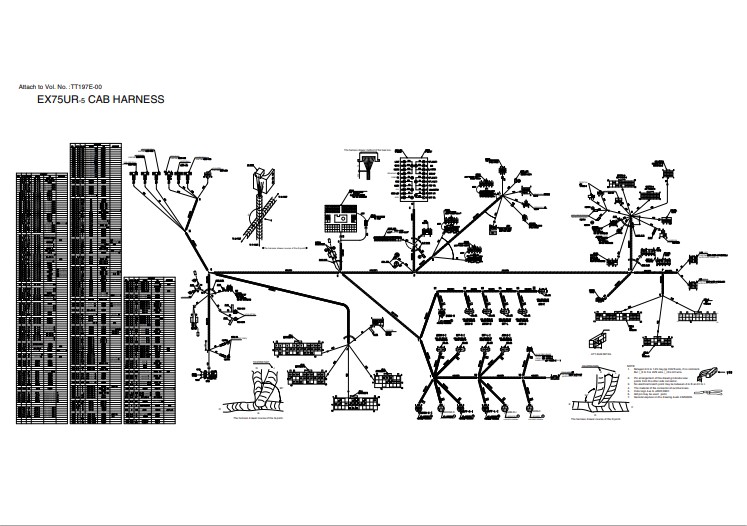 Hitachi EX75UR-5, Hitachi EX75US-5 Electrical & Hydraulic Diagrams - Image 4