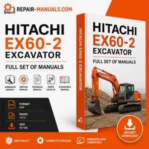 Hitachi EX60-2 Excavator Workshop Service Technical Parts Manual PDF Download