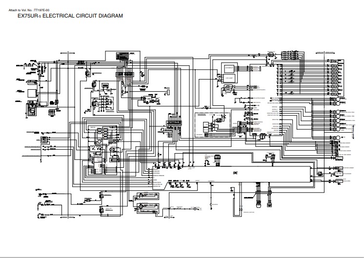 Hitachi EX75UR-5, Hitachi EX75US-5 Electrical & Hydraulic Diagrams - Image 5