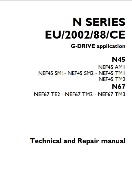 JCB Mobile Platform lveco N Series Engines N45 N67 Service Repair Manual - Image 2