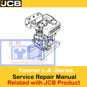 JCB Engines Yanmar L-A Series Service Repair Manual, displaying essential repair guidelines and engine schematics
