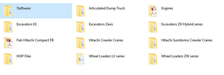 Hitachi Heavy Machinery Manuals Set of Collection - Image 2