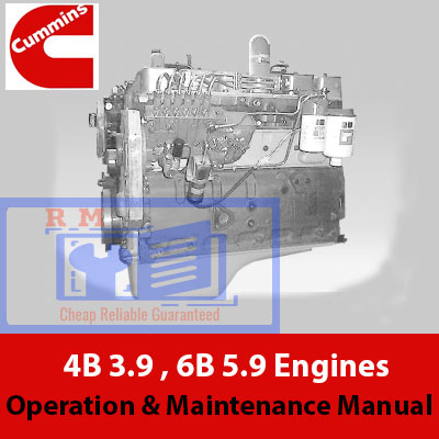Cummins 4B 3.9 and 6B 5.9 engines operation and maintenance manual, providing essential instructions and maintenance tips