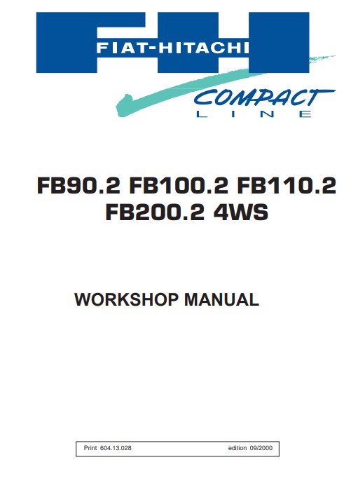 Fiat Hitachi Wheel Loader FB90.2, FB100.2, FB110.2, FB200.2 Workshop Manual - Image 2
