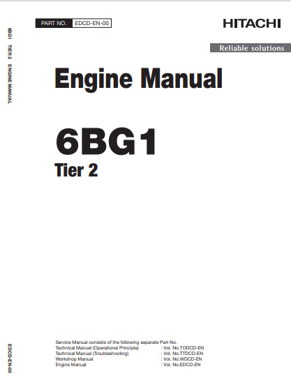 Isuzu 6BG1 Engine Manual Related With Hitachi Product - Image 2