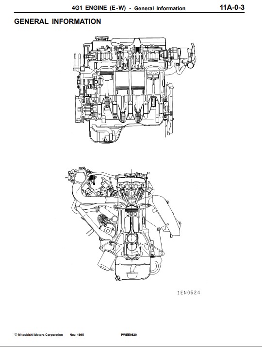 Mitsubishi 4G1 Series Engine Workshop Manual - Image 5