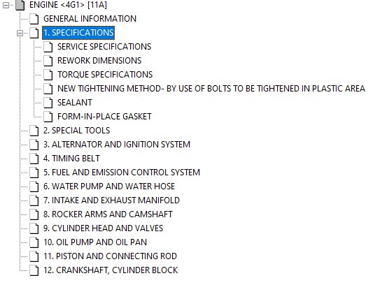 Mitsubishi 4G1 Series Engine Workshop Manual - Image 3