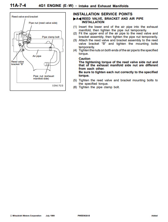 Mitsubishi 4G1 Series Engine Workshop Manual - Image 6