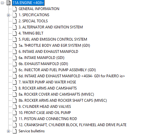 Mitsubishi 4G9 Series Engine Service Manual - Image 3